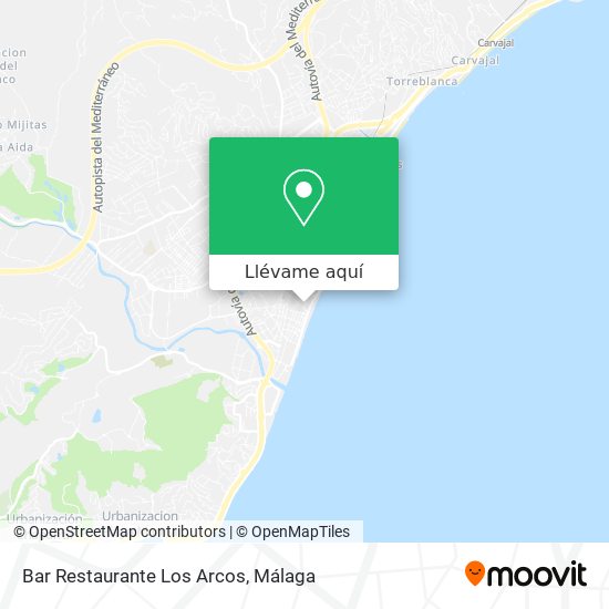 Mapa Bar Restaurante Los Arcos