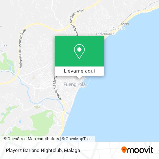 Mapa Playerz Bar and Nightclub