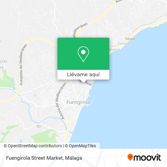 Mapa Fuengirola Street Market