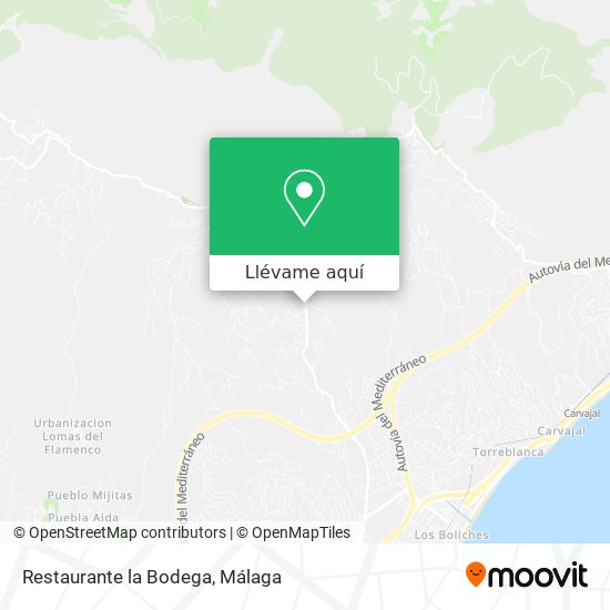 Mapa Restaurante la Bodega