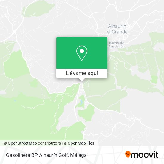 Mapa Gasolinera BP Alhaurín Golf