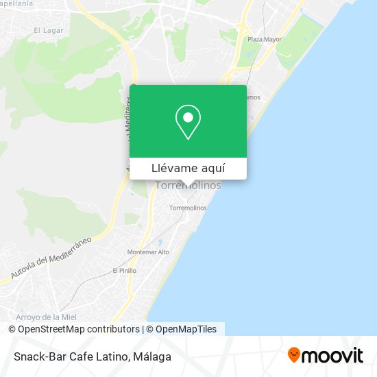 Mapa Snack-Bar Cafe Latino