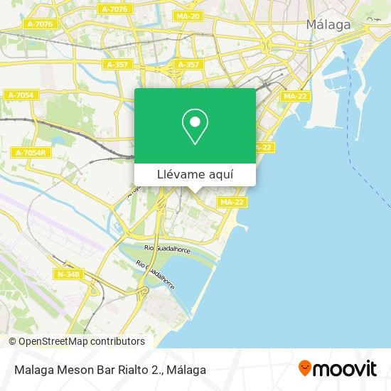 Mapa Malaga Meson Bar Rialto 2.