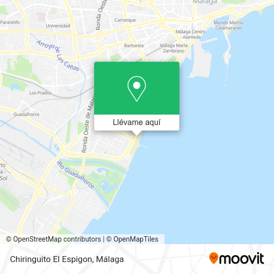 Mapa Chiringuito El Espigon