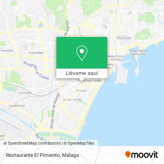 Mapa Restaurante El Pimiento