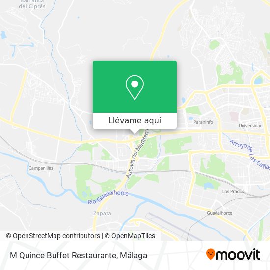 Mapa M Quince Buffet Restaurante