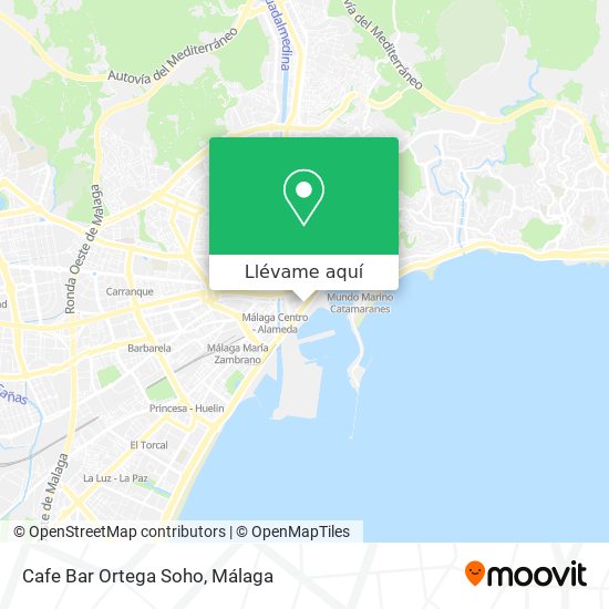 Mapa Cafe Bar Ortega Soho