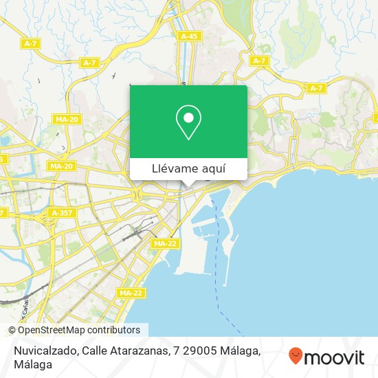 Mapa Nuvicalzado, Calle Atarazanas, 7 29005 Málaga