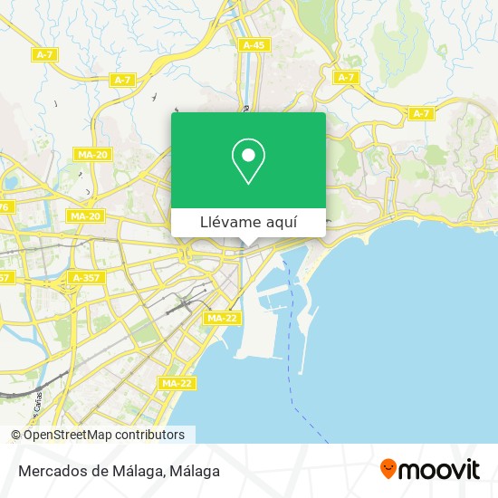 Mapa Mercados de Málaga