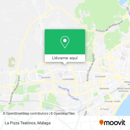 Mapa La Pizza Teatinos