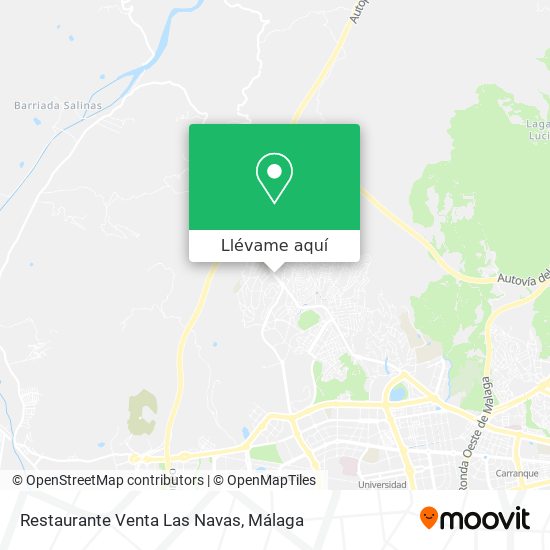 Mapa Restaurante Venta Las Navas