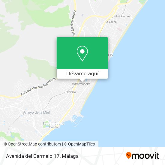 Mapa Avenida del Carmelo 17