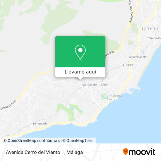 Mapa Avenida Cerro del Viento 1