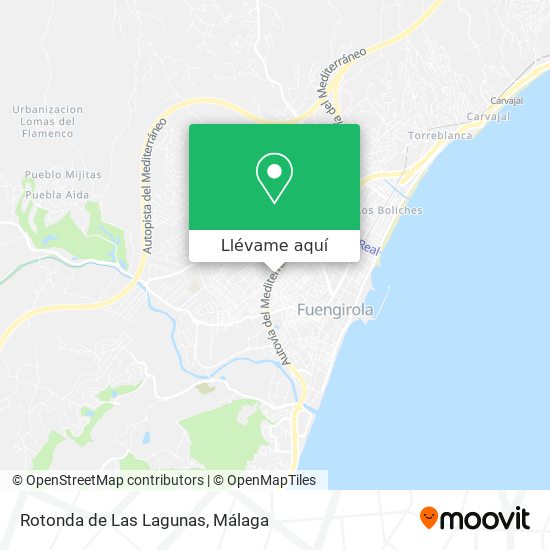 Mapa Rotonda de Las Lagunas