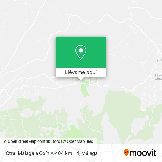 Mapa Ctra. Málaga a Coín A-404 km 14
