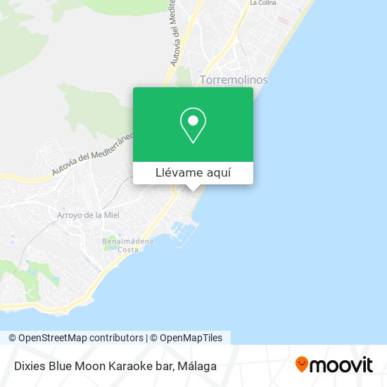 Mapa Dixies Blue Moon Karaoke bar