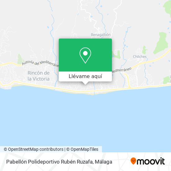 Mapa Pabellón Polideportivo Rubén Ruzafa