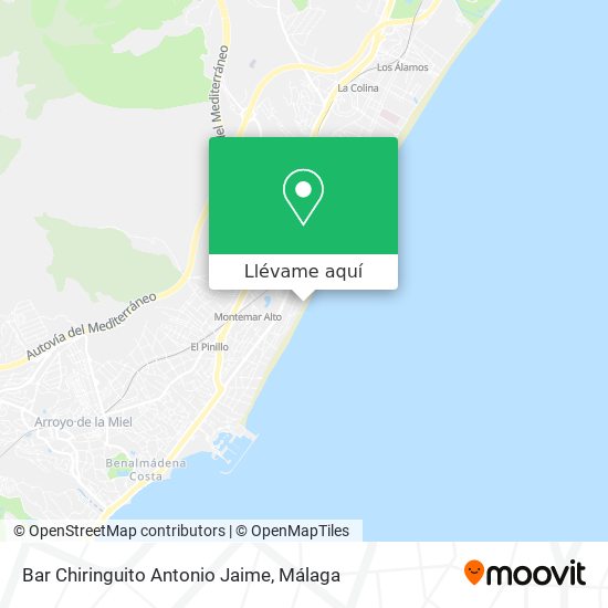 Mapa Bar Chiringuito Antonio Jaime