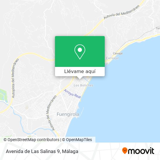 Mapa Avenida de Las Salinas 9