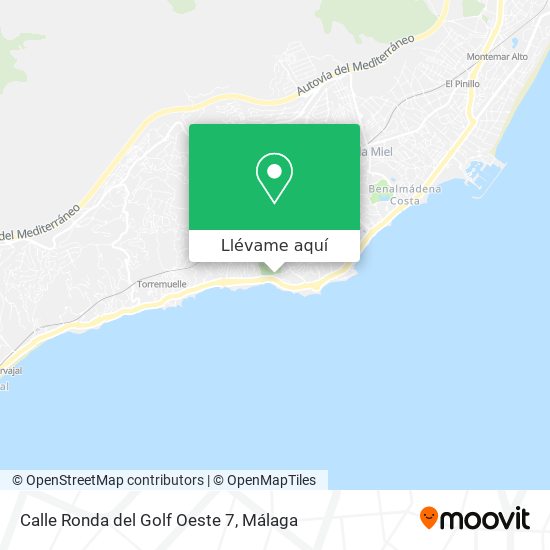 Mapa Calle Ronda del Golf Oeste 7