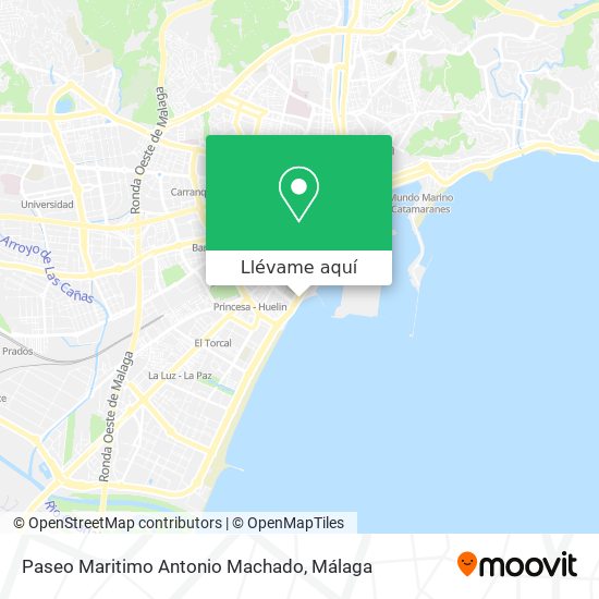 Mapa Paseo Maritimo Antonio Machado