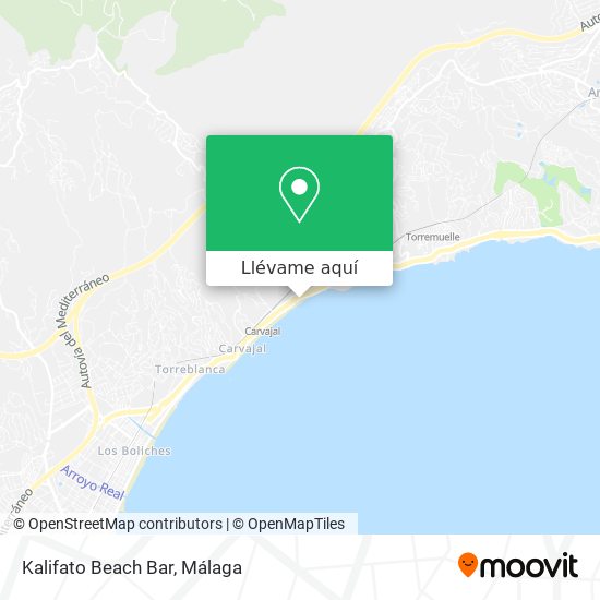 Mapa Kalifato Beach Bar