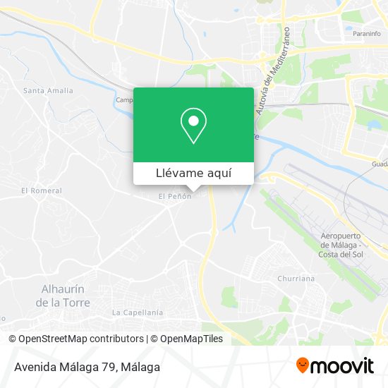 Mapa Avenida Málaga 79