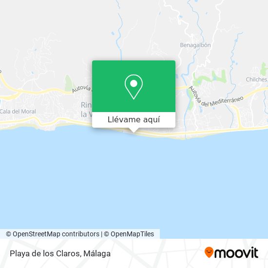 Mapa Playa de los Claros