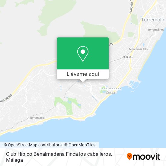 Mapa Club Hipico Benalmadena Finca los caballeros