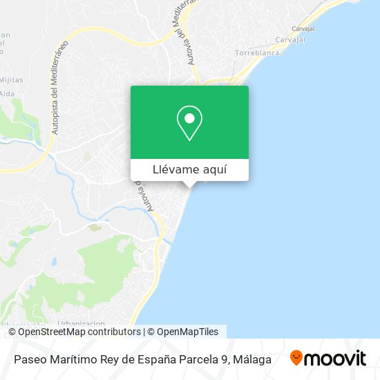 Mapa Paseo Marítimo Rey de España Parcela 9