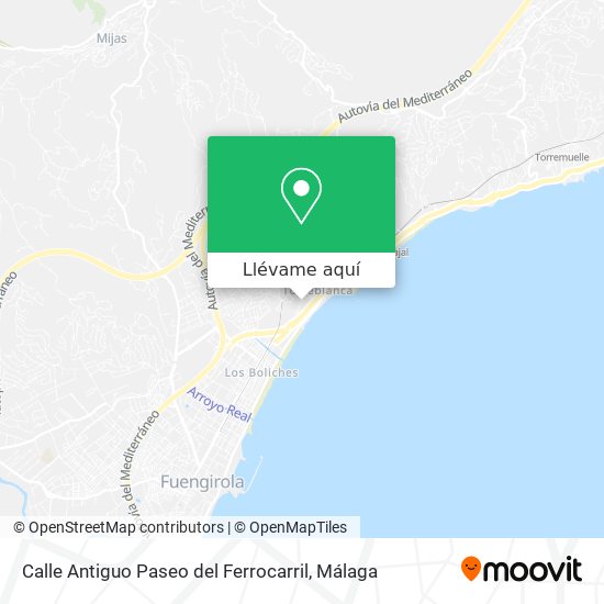 Mapa Calle Antiguo Paseo del Ferrocarril