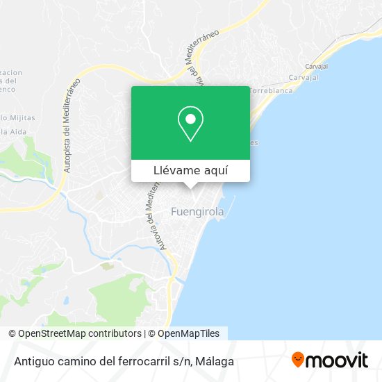 Mapa Antiguo camino del ferrocarril s / n