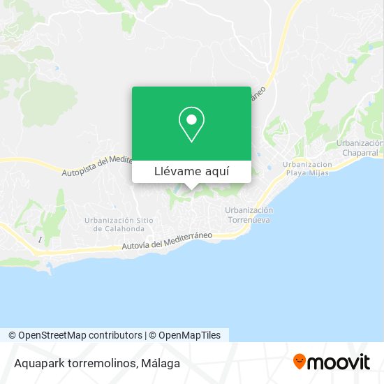 Mapa Aquapark torremolinos