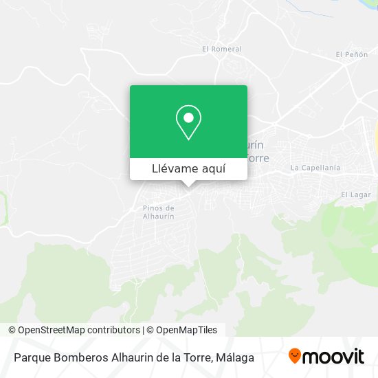 Mapa Parque Bomberos Alhaurin de la Torre