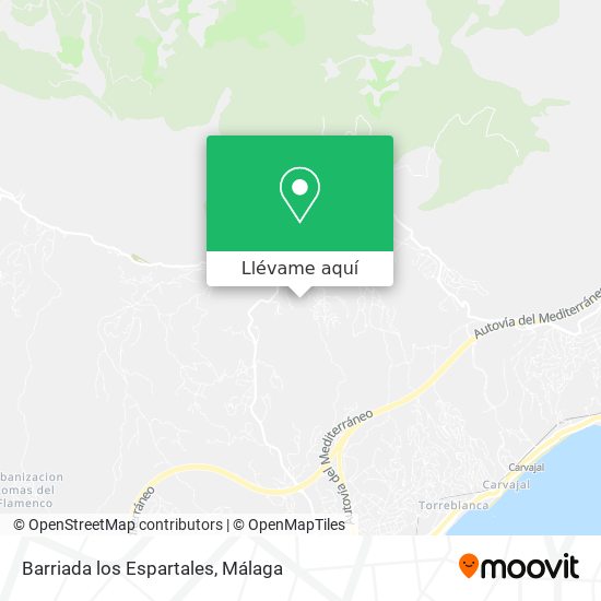 Mapa Barriada los Espartales