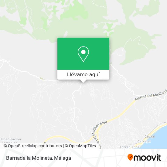Mapa Barriada la Molineta