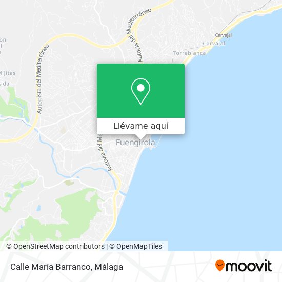 Mapa Calle María Barranco