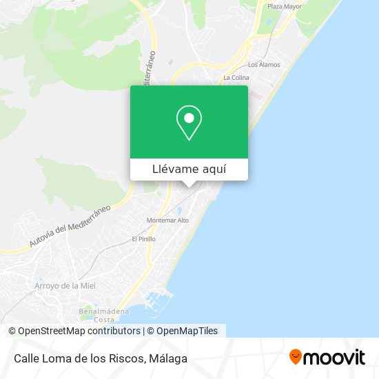 Mapa Calle Loma de los Riscos