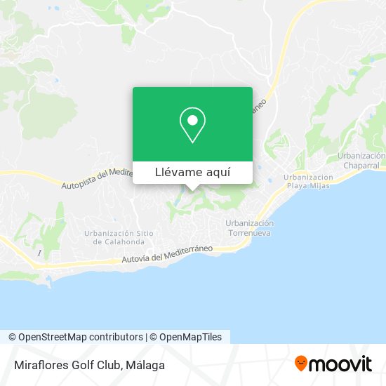 Mapa Miraflores Golf Club