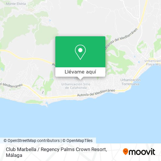 Mapa Club Marbella / Regency Palms Crown Resort