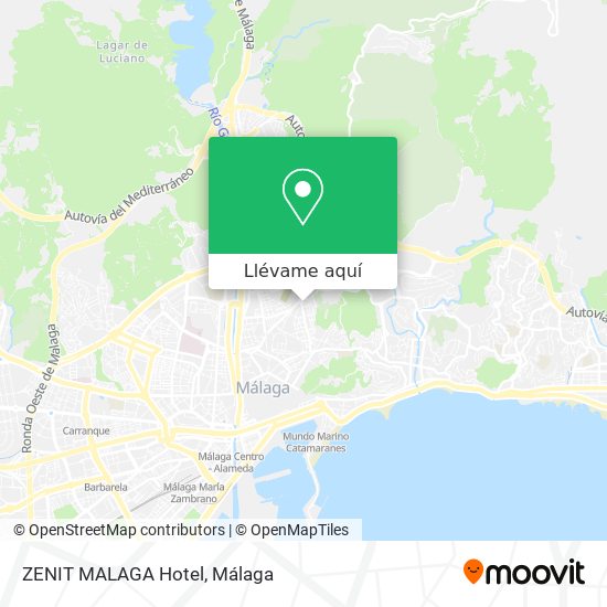 Mapa ZENIT MALAGA Hotel
