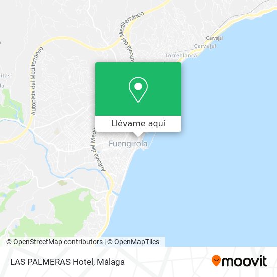 Mapa LAS PALMERAS Hotel