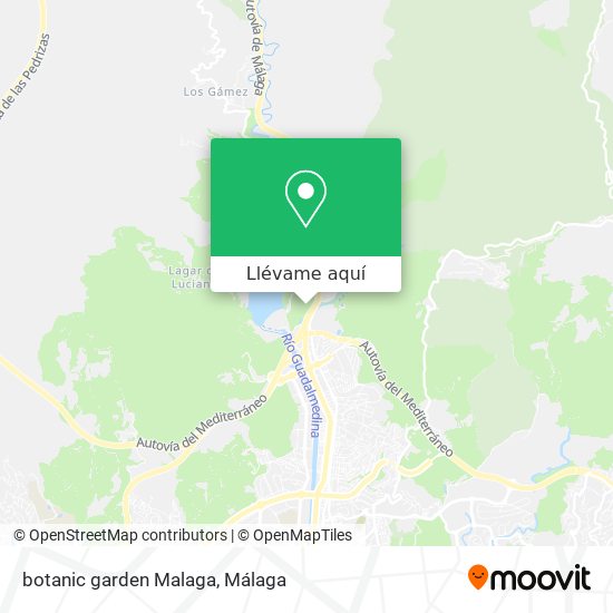 Mapa botanic garden Malaga