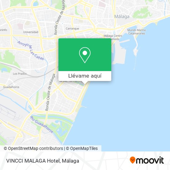 Mapa VINCCI MALAGA Hotel
