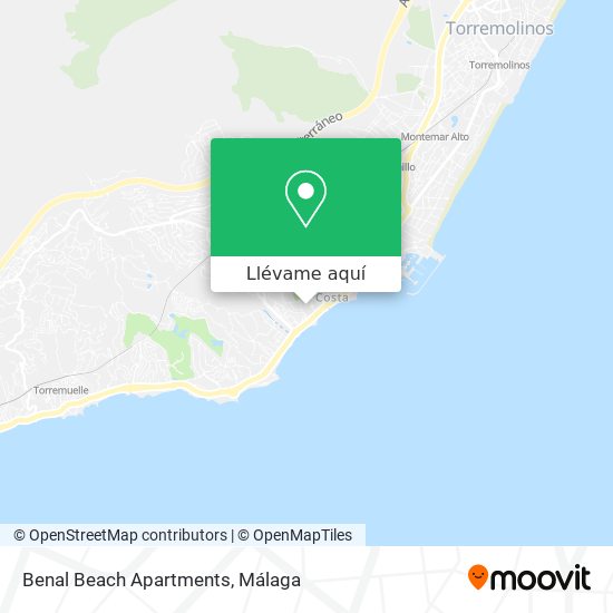 Mapa Benal Beach Apartments