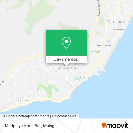 Mapa Medplaya Hotel Bali