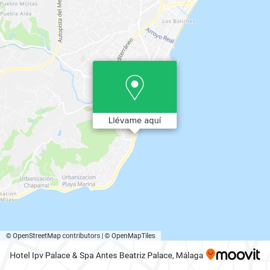 Mapa Hotel Ipv Palace & Spa Antes Beatriz Palace