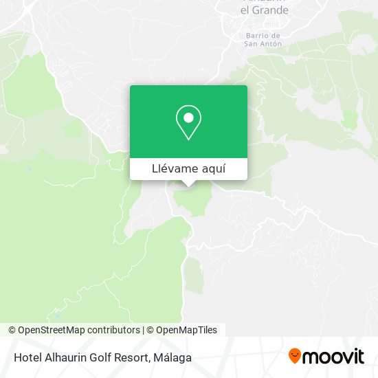 Mapa Hotel Alhaurin Golf Resort