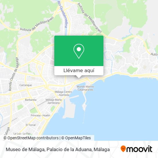 Mapa Museo de Málaga, Palacio de la Aduana