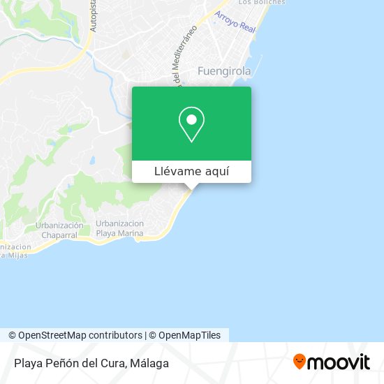 Mapa Playa Peñón del Cura